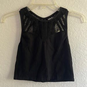 Express Black Crop top